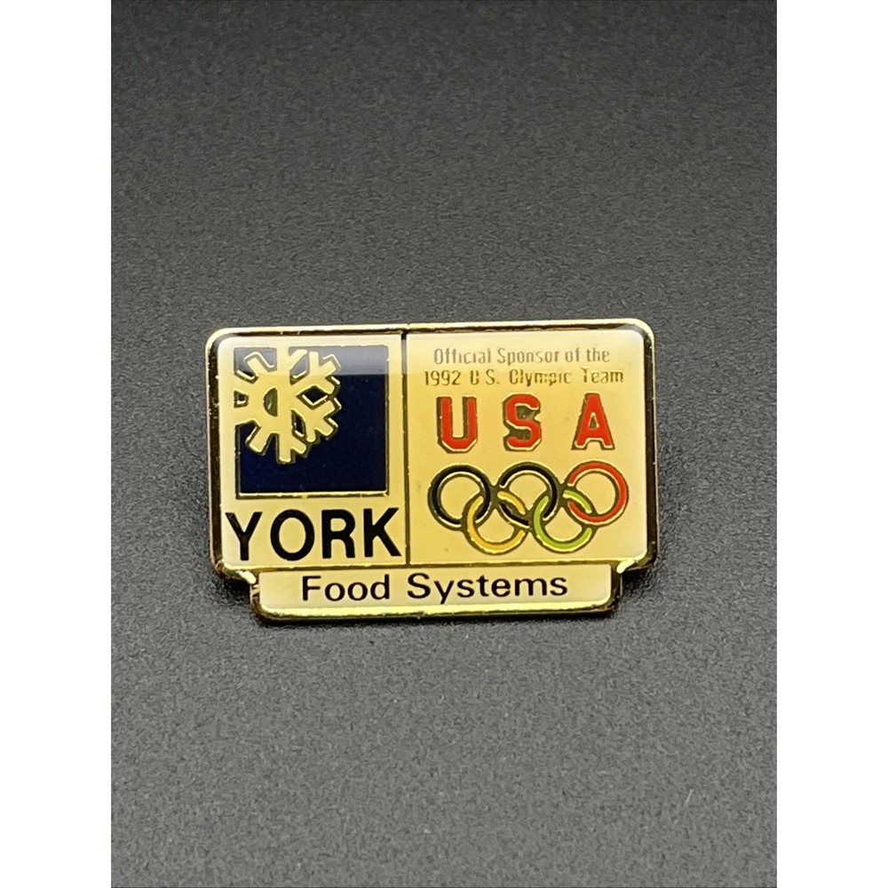 Vintage 1992‎ Barcelona Summer Olympics York International Food Systems Hat Pin